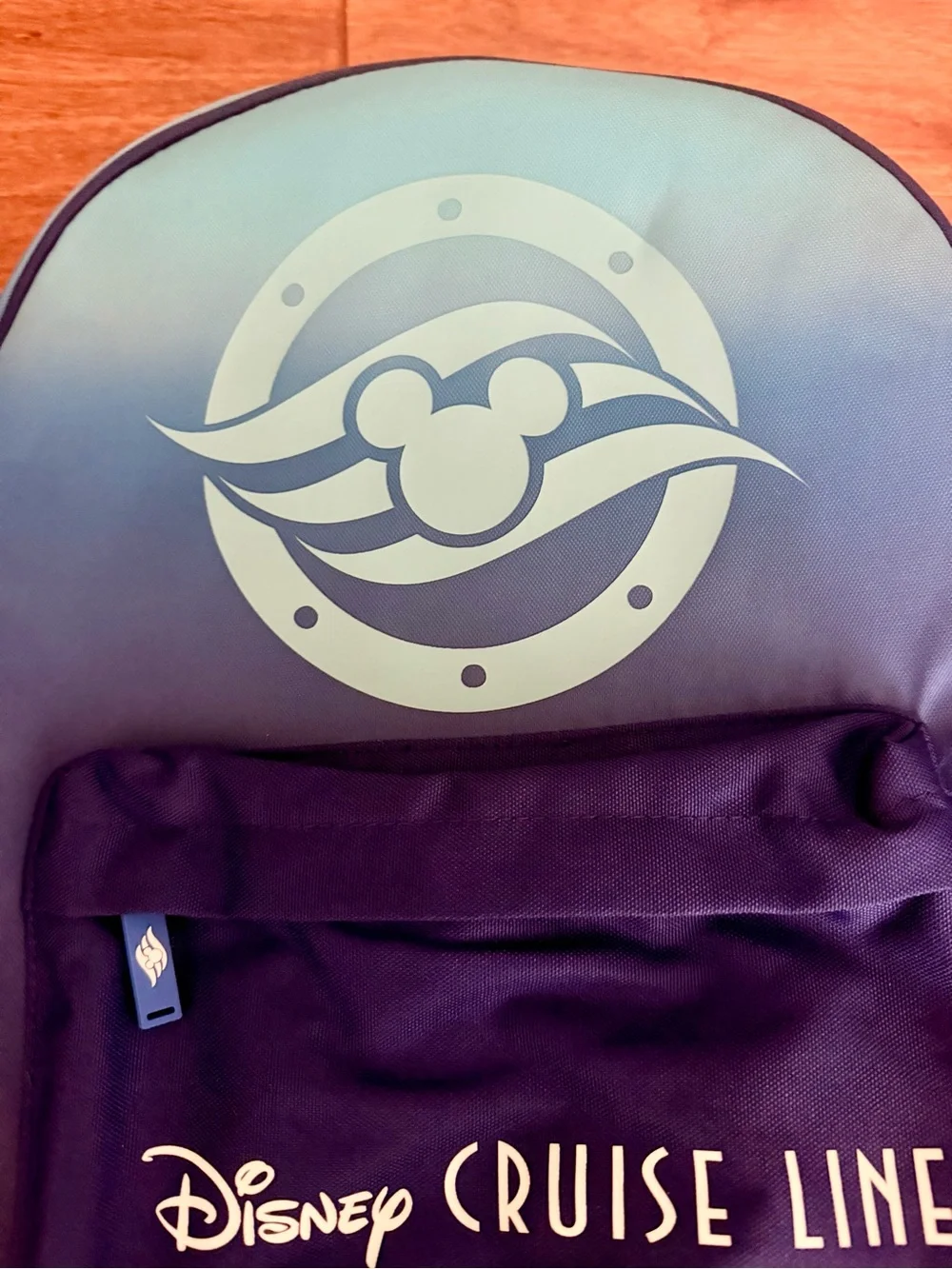 🆕 Disney Blue Ombre Cruise Line Castaway Club Backpack